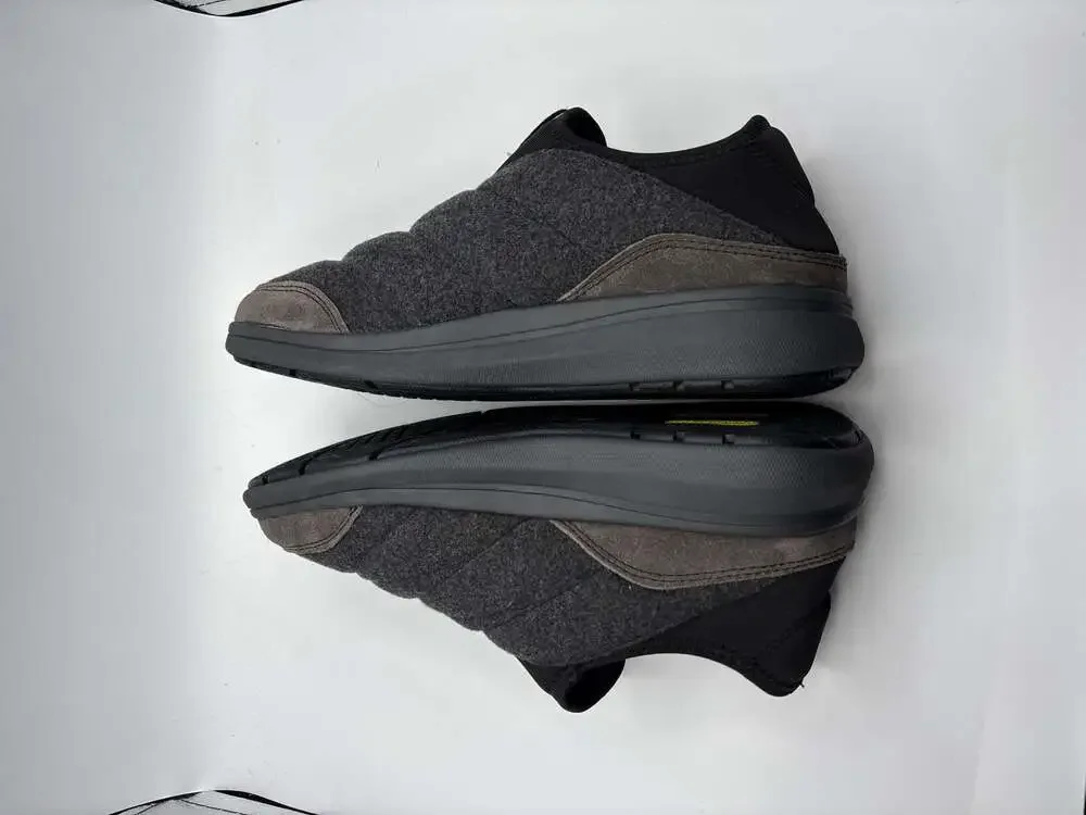 Florsheim Men's Java Moc Charcoal Wool & Suede Comfortech Slip-On Shoes NWT